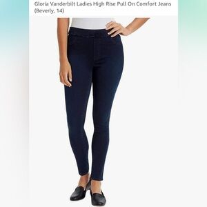 Gloria Vanderbilt Women's Navy Skinny Jeans